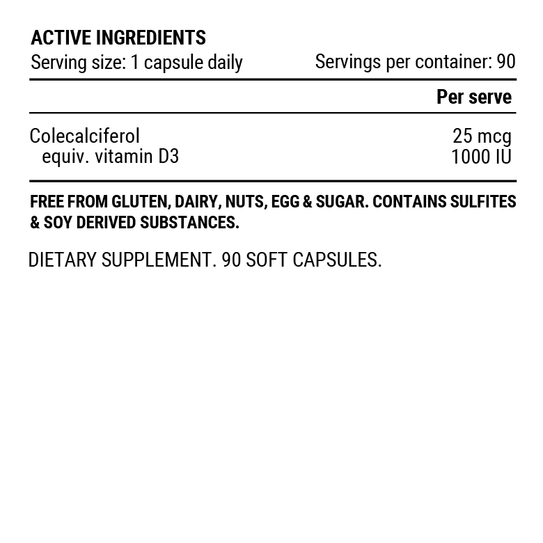 Pillar Vitamin D3 Functional Support (90s) Capsule - Image 2