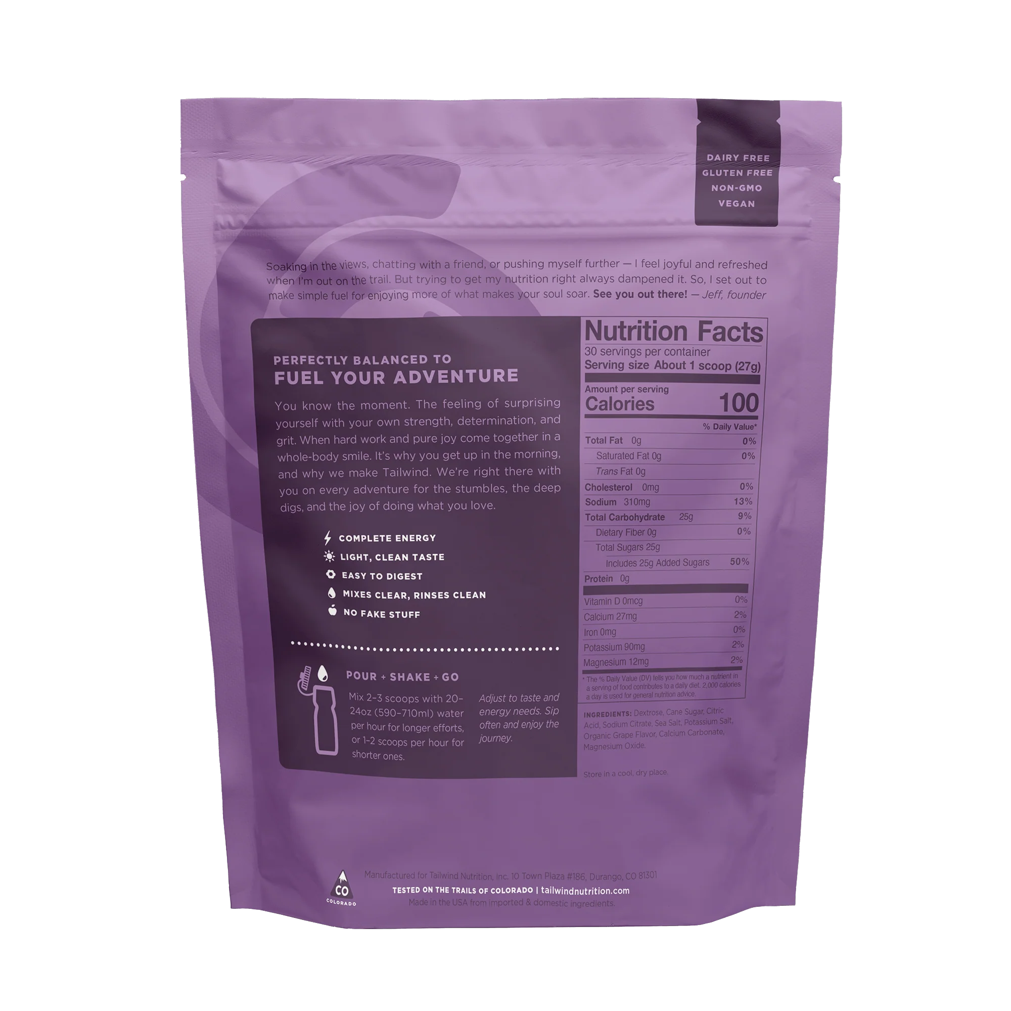 Tailwind Endurance Fuel - Grape Premium Endurance Sports Drink - Image 2
